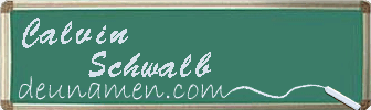 Calvin Schwalb Visitenkarte